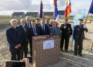 Liévin : Pose de 1re Pierre de la résidence Victoria Bajeux