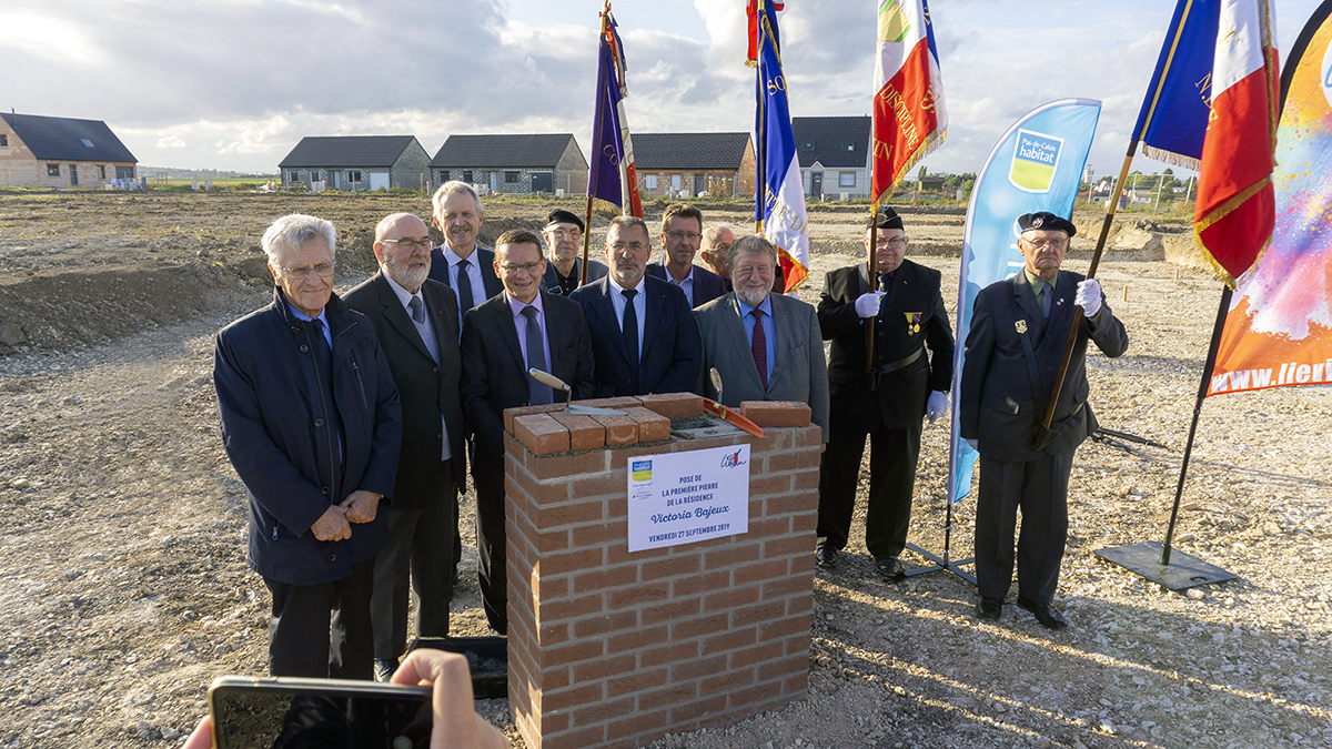 PasdeCalais habitat Liévin Pose de 1re Pierre de la résidence Victoria Bajeux PasdeCalais habitat Liévin Pose de 1re Pierre de la résidence Victoria Bajeux