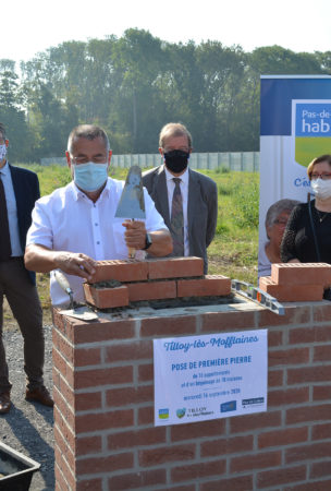 TILLOY-LES-MOFFLAINES – La première pierre d’une résidence de 26 logements a été posée ce mercredi 16 septembre