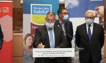 Partenariat entre Pas-de-Calais habitat, Maisons & Cités et CDC habitat