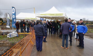 Pose de la 1ère pierre de la gendarmerie et ses 18 logements à Savy-Berlette