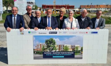 Outreau, pose de la première pierre de 29 logements du nouveau quartier Tour du renard
