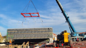 Construction Bois Hors Site : les premiers modules livrés à Frévent