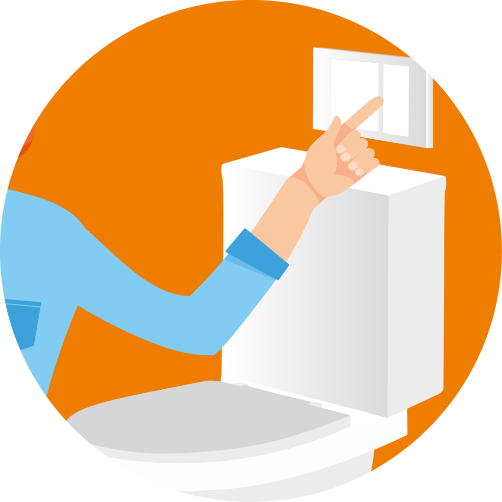 Double commande WC
